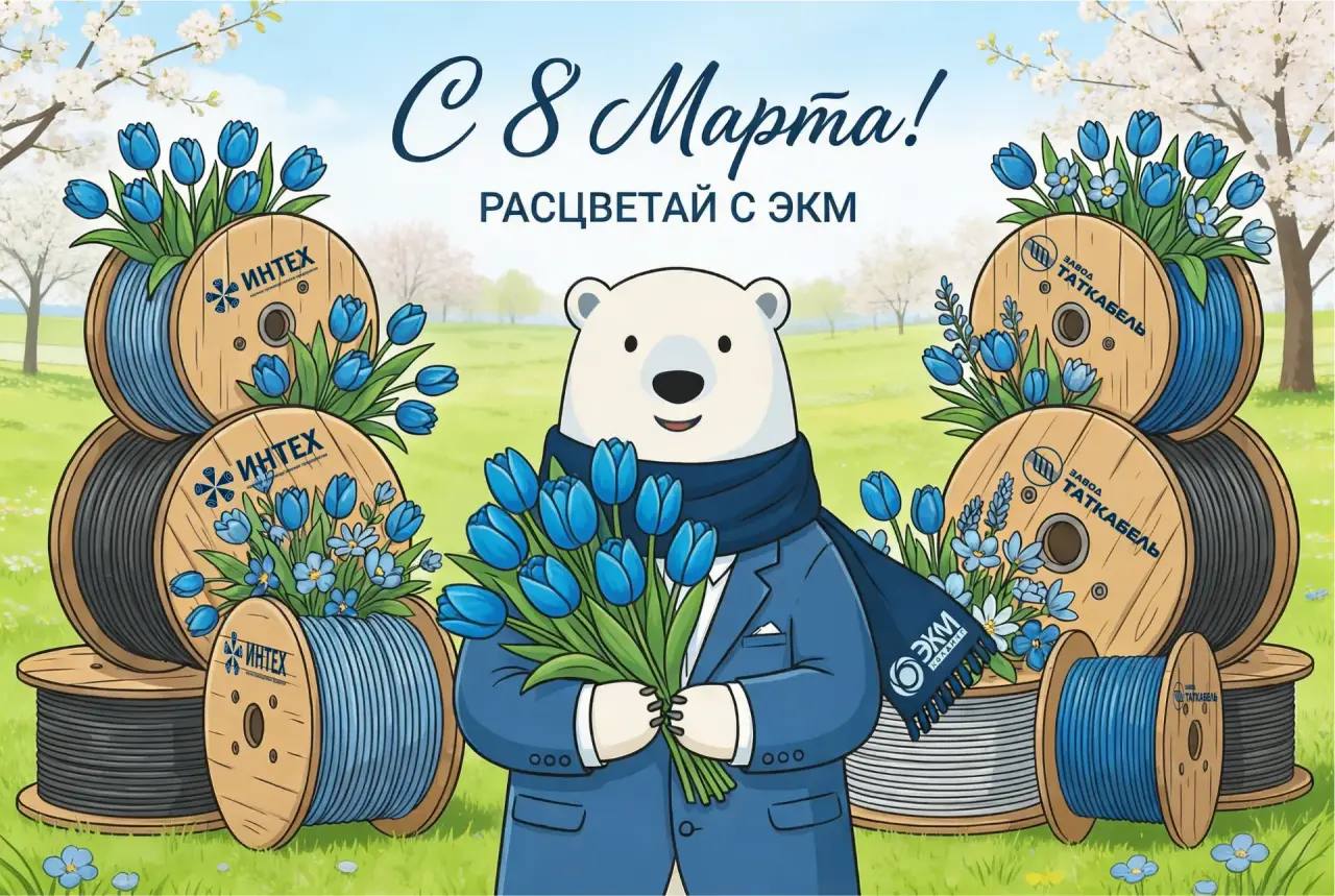 Команда ООО «ЭКМ Холдинг» поздравляет с Международным женским днём!